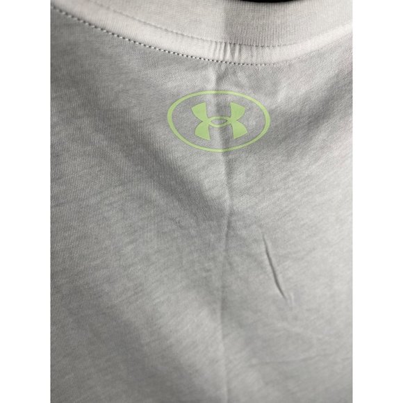 Under Armour White Tank Top with Neon Green Print - Picture 10 of 11
